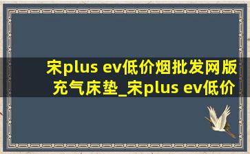 宋plus ev(低价烟批发网)版充气床垫_宋plus ev(低价烟批发网)版充电速度